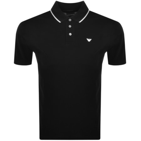 Product Image for Emporio Armani Short Sleeved Polo T Shirt Black