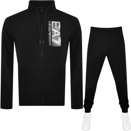 Product Image for EA7 Emporio Armani Full Zip Tracksuit Black