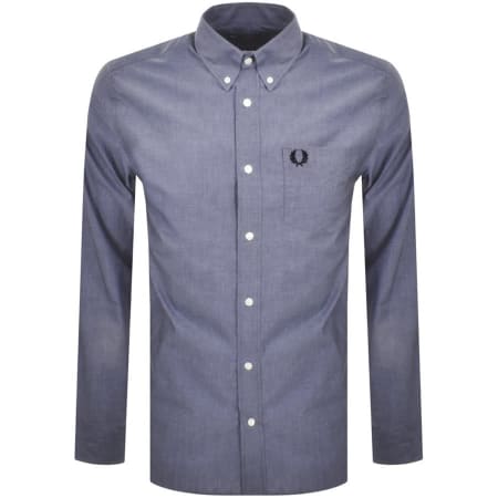 Product Image for Fred Perry Oxford Long Sleeve Shirt Blue