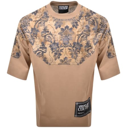 Product Image for Versace Jeans Couture Contor T Shirt Brown