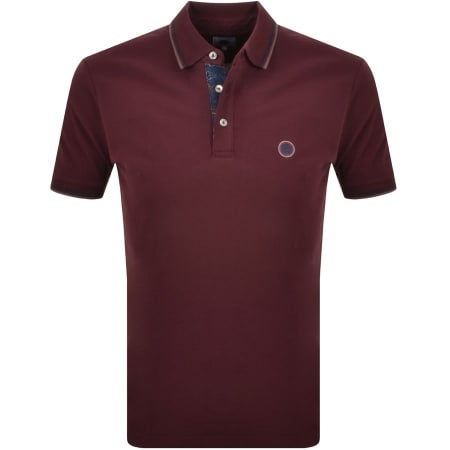 Product Image for Pretty Green Alloway Polo T Shirt Burgundy