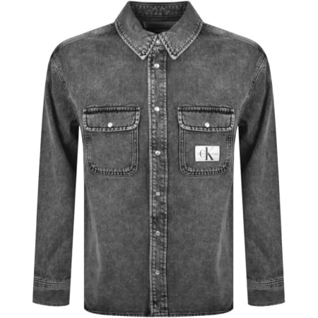 Product Image for Calvin Klein Jeans Oversized Denim Overshirt Grey