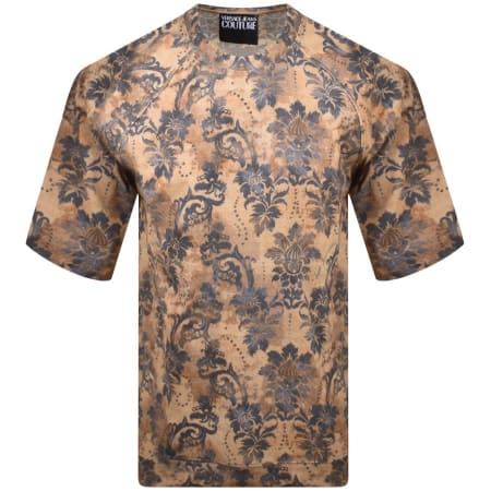 Product Image for Versace Jeans Couture Oversized T Shirt Brown