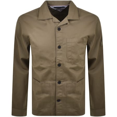 Product Image for Tommy Hilfiger Twill Overshirt Khaki