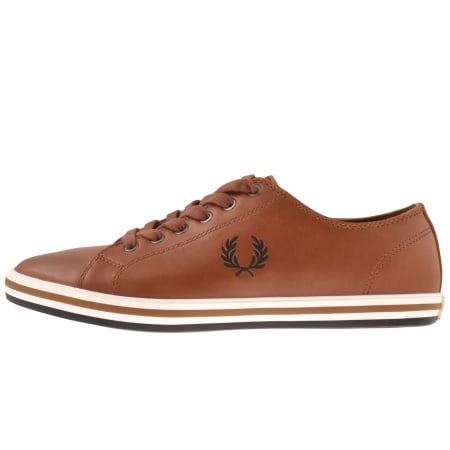 Product Image for Fred Perry Kingston Leather Trainers Brown