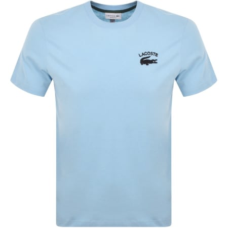 Product Image for Lacoste Crew Neck Logo T Shirt Blue