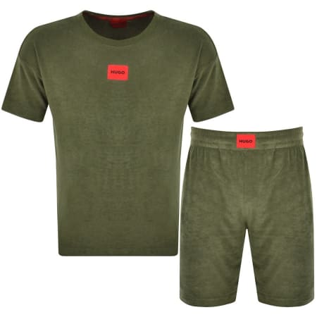 Product Image for HUGO Terry Me Short Loungewear Set Green