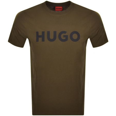 Product Image for HUGO Dulivio Crew Neck T Shirt Green