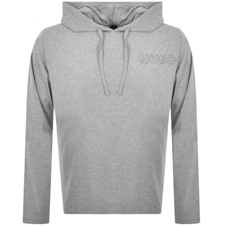 Product Image for HUGO Loungewear Long Sleeve Hooded T Shirt Grey