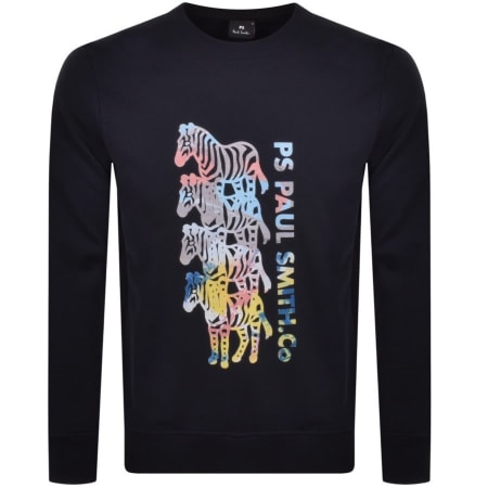 Product Image for PS By Paul Smith Zebra Sweatshirt Navy