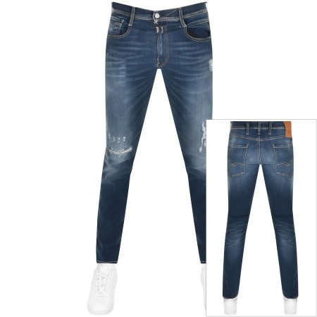 Product Image for Replay Anbass Hyperflex Jeans Blue