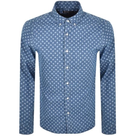 Product Image for Michael Kors Paisley Print Long Sleeved Shirt Blue