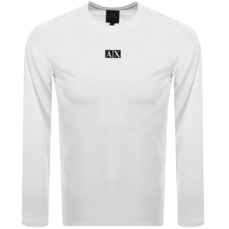 Product Image for Armani Exchange Crew Neck Logo T Shirt White