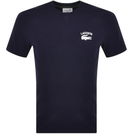 Product Image for Lacoste Crew Neck Logo T Shirt Navy