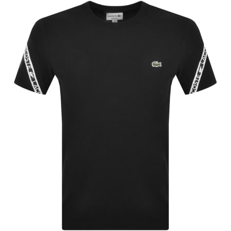 Product Image for Lacoste Crew Neck Logo T Shirt Black