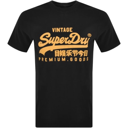 Product Image for Superdry Heritage Logo T Shirt Black