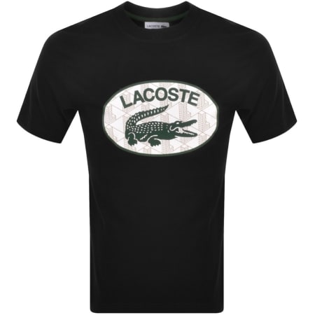 Product Image for Lacoste Short Sleeved Logo T Shirt Black