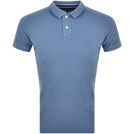 Product Image for Superdry Short Sleeved Polo T Shirt Blue