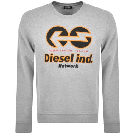 Product Image for Diesel S Ginn E1 Logo Sweatshirt Grey