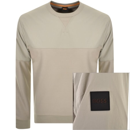 Product Image for BOSS Wetwill Sweatshirt Beige