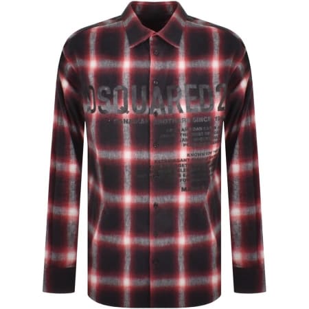 Product Image for DSQUARED2 Checked Long Sleeve Shirt Red