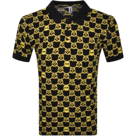 Product Image for Moschino Chain Link Print Polo T Shirt Black