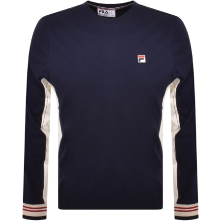 Product Image for Fila Long Sleeve Silas T Shirt Navy