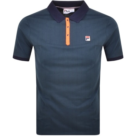 Product Image for Fila Vintage Pinstripe Polo T Shirt Blue