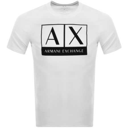 Product Image for Armani Exchange Crew Neck Logo T Shirt White