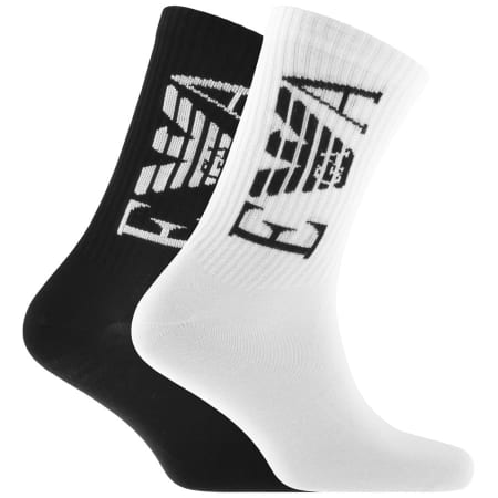 Product Image for Emporio Armani 2 Pack Socks White
