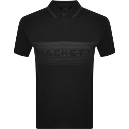 Product Image for Hackett Logo Polo T Shirt Black