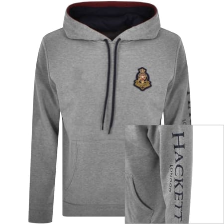 Product Image for Hackett Heritage Logo Hoodie Grey