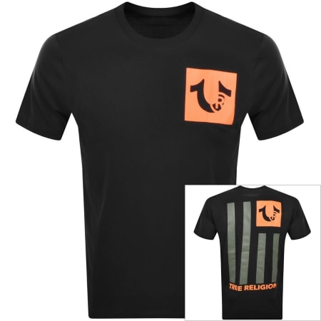 Product Image for True Religion Trademark Flag T Shirt Black