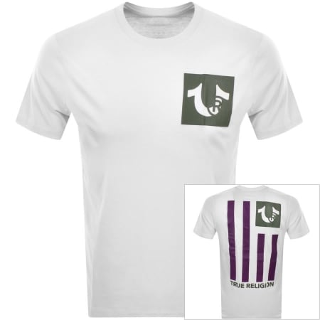 Product Image for True Religion Trademark Flag T Shirt White