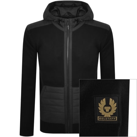 Product Image for Belstaff Kenner Full Zip Hooded Cardigan Black