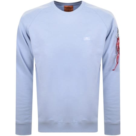 Product Image for Alpha Industries X Fit Sweatshirt Blue