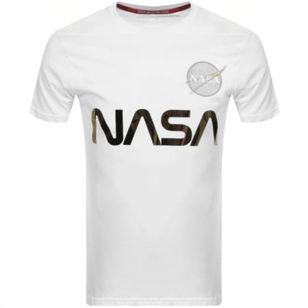 Product Image for Alpha Industries Nasa Reflective T Shirt White