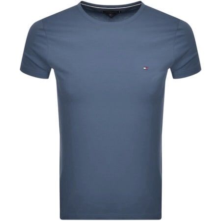 Product Image for Tommy Hilfiger Stretch Logo T Shirt Blue