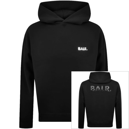Product Image for BALR Joey Satin Logo Hoodie Black
