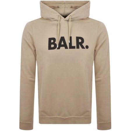 Product Image for BALR Straight Large Brand Logo Hoodie Beige