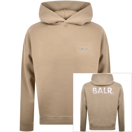Product Image for BALR Joey Satin Logo Hoodie Beige