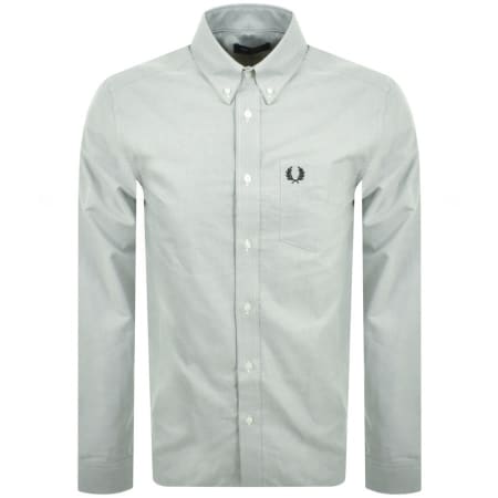 Product Image for Fred Perry Oxford Long Sleeve Shirt Green