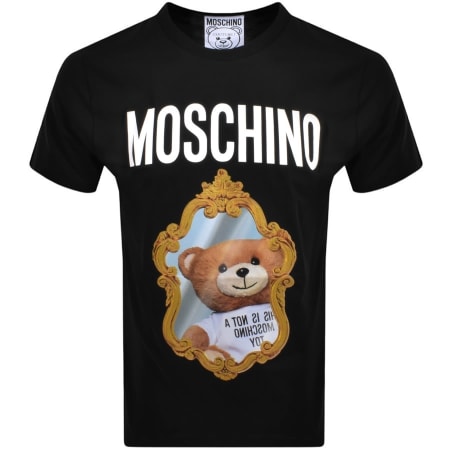 Product Image for Moschino Short Sleeve Logo T Shirt Black