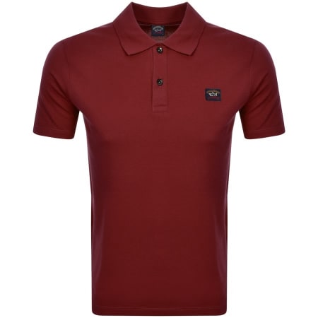 Product Image for Paul And Shark Logo Polo T Shirt Red