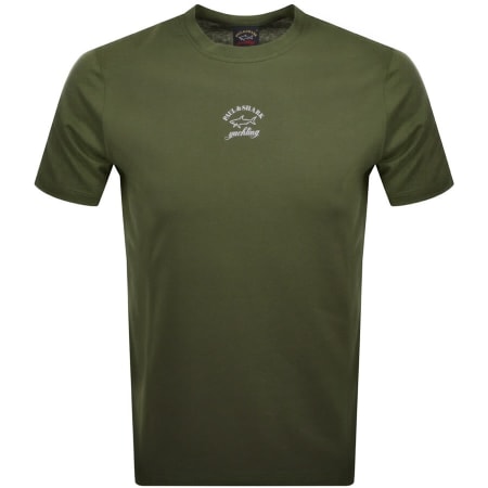 Product Image for Paul And Shark Logo T Shirt Green