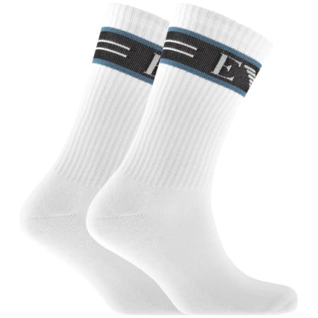 Product Image for Emporio Armani 2 Pack Socks White
