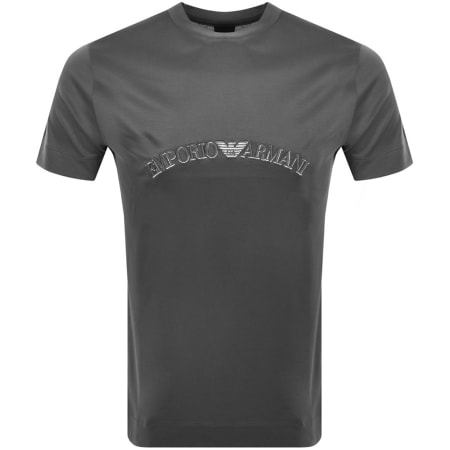 Product Image for Emporio Armani Crew Neck Logo T Shirt Grey