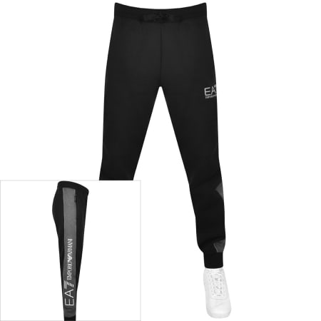 Product Image for EA7 Emporio Armani Logo Jogging Bottoms Black