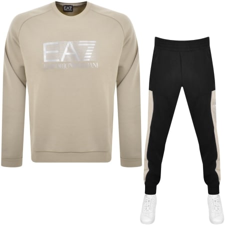 Product Image for EA7 Emporio Armani Logo Tracksuit Beige