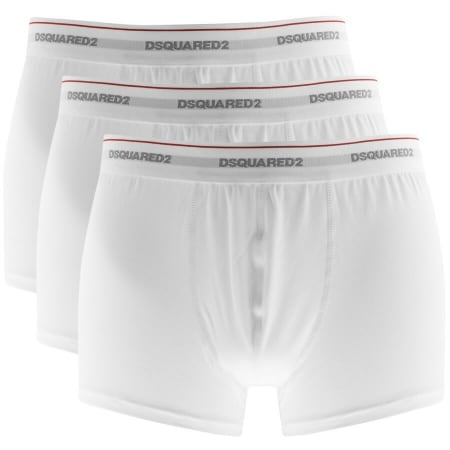 Product Image for DSQUARED2 Underwear Triple Pack Trunks White